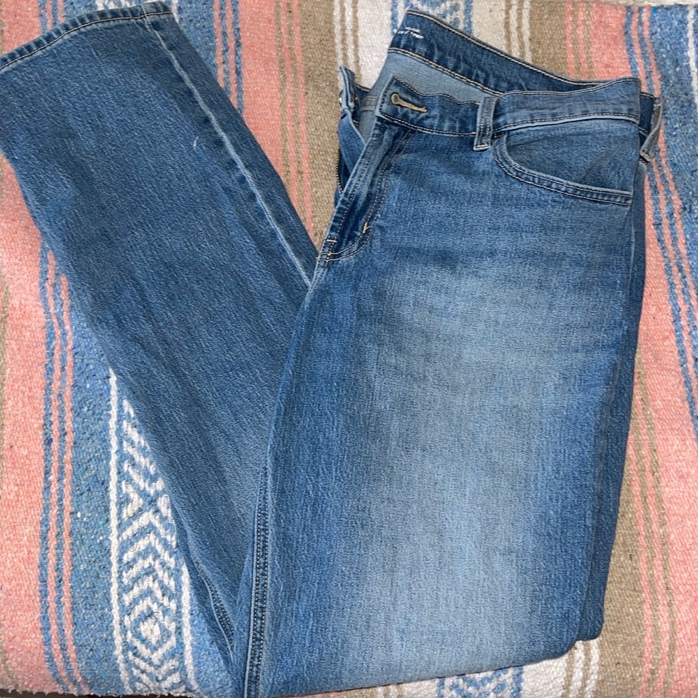 Old navy blue jeans